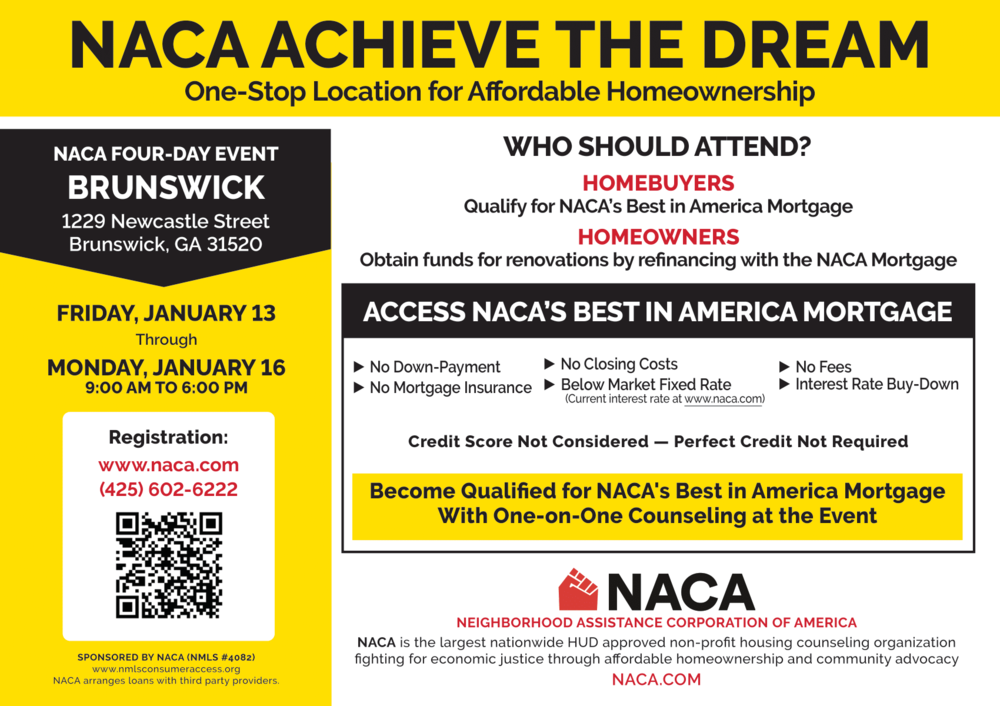 NACA "Achieve The Dream" Homeownership (01/04/2023) Press